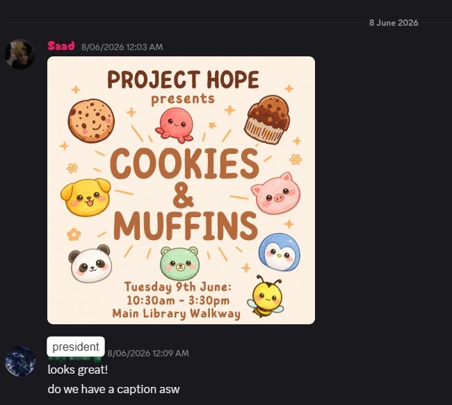 Message from the President: looks great